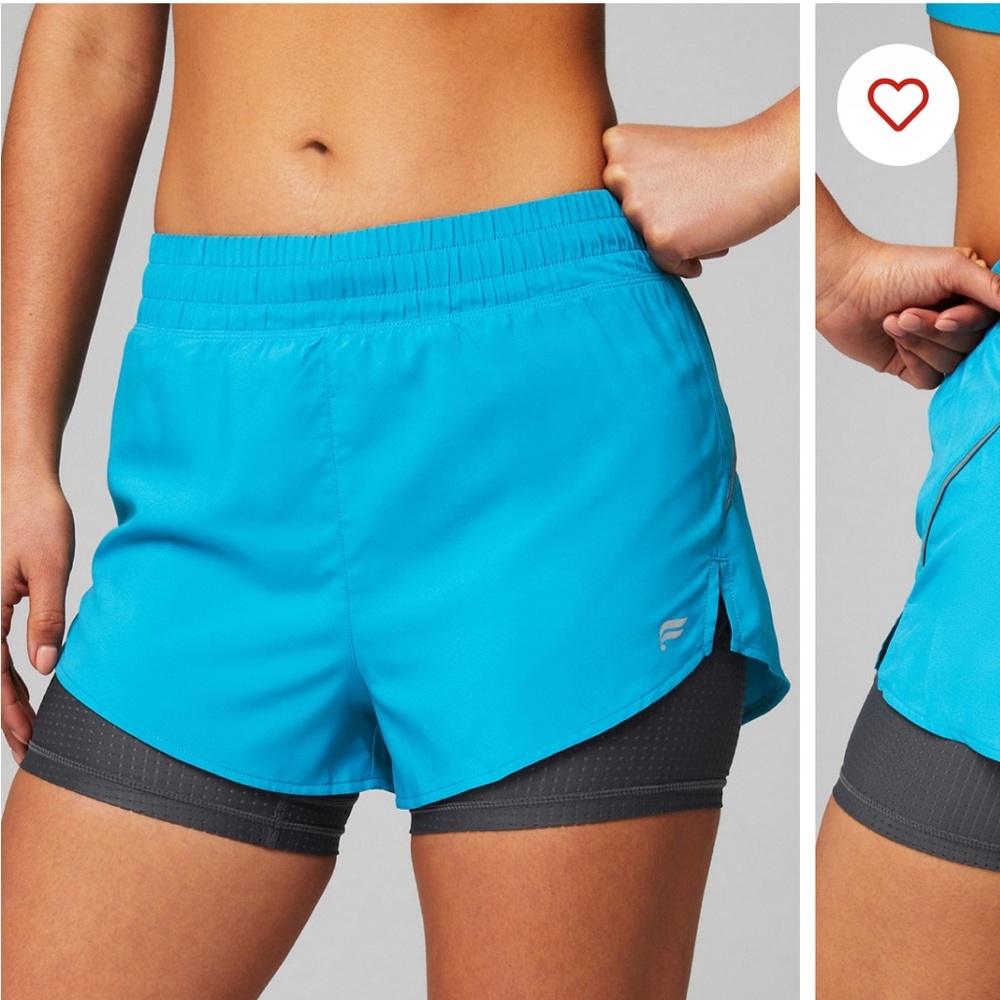 Fabletics Perforated Run 2" Short